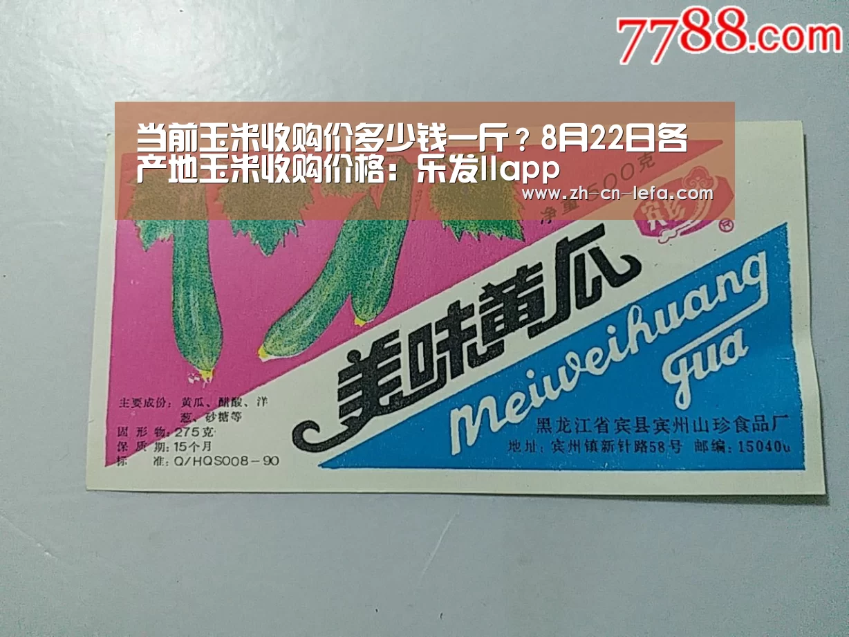 当前玉米收购价多少钱一斤？8月22日各产地玉米收购价格：乐发IIapp